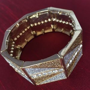 Octagon Rhinestone Bangle